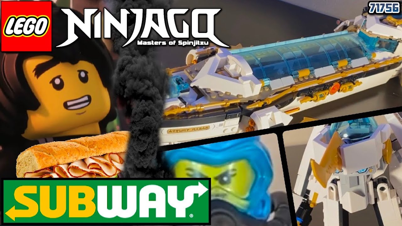 $130 Subway Sandwich! 🥪 Ninjago Hydro Bounty Review! (71756)