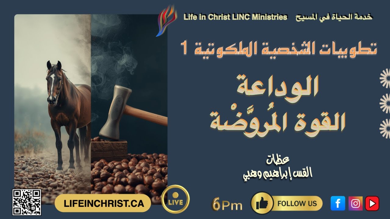 #سلسلة_تعاليم_المسيح #التطوبيات_الشخصية_الملكوتية #الوداعة_القوة_المروضة #الخدمة_الخامسة