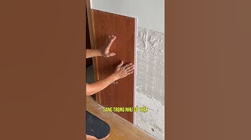 Thi công tấm ốp nhựa nano cải tạo chân tường bị ẩm mốc | Tấm nhựa ốp tường nano | Lê Hạ Haroma