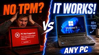Don't Throw Away Your Old Computer! Install Windows 11 (No TPM)