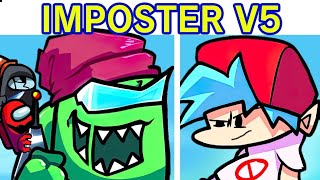 Friday Night Funkin' VS Impostor V5 FULL WEEK + Cutscenes (FNF Mod/Danger/Black) (Among Us Secret)