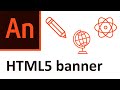 Adobe Animate CC 2020 HTML5 banner - beginner tutorial