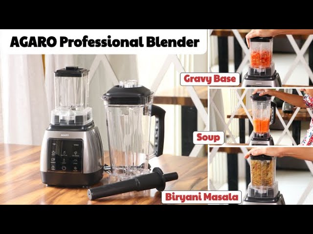 Notesbog tsunamien Styre Powerful 2000W Professional Blender for Home & Cafe | AGARO Royal  Professional Blender - YouTube