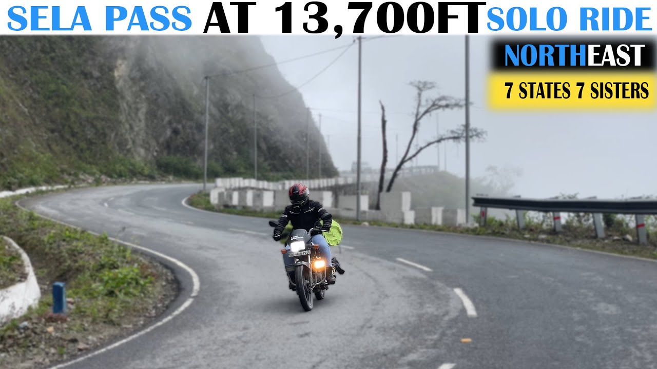 Sela Pass Not Easy Rain 🌧️ Not Stop Arunachal Pradesh | Northeast Ride | Hero Splendor