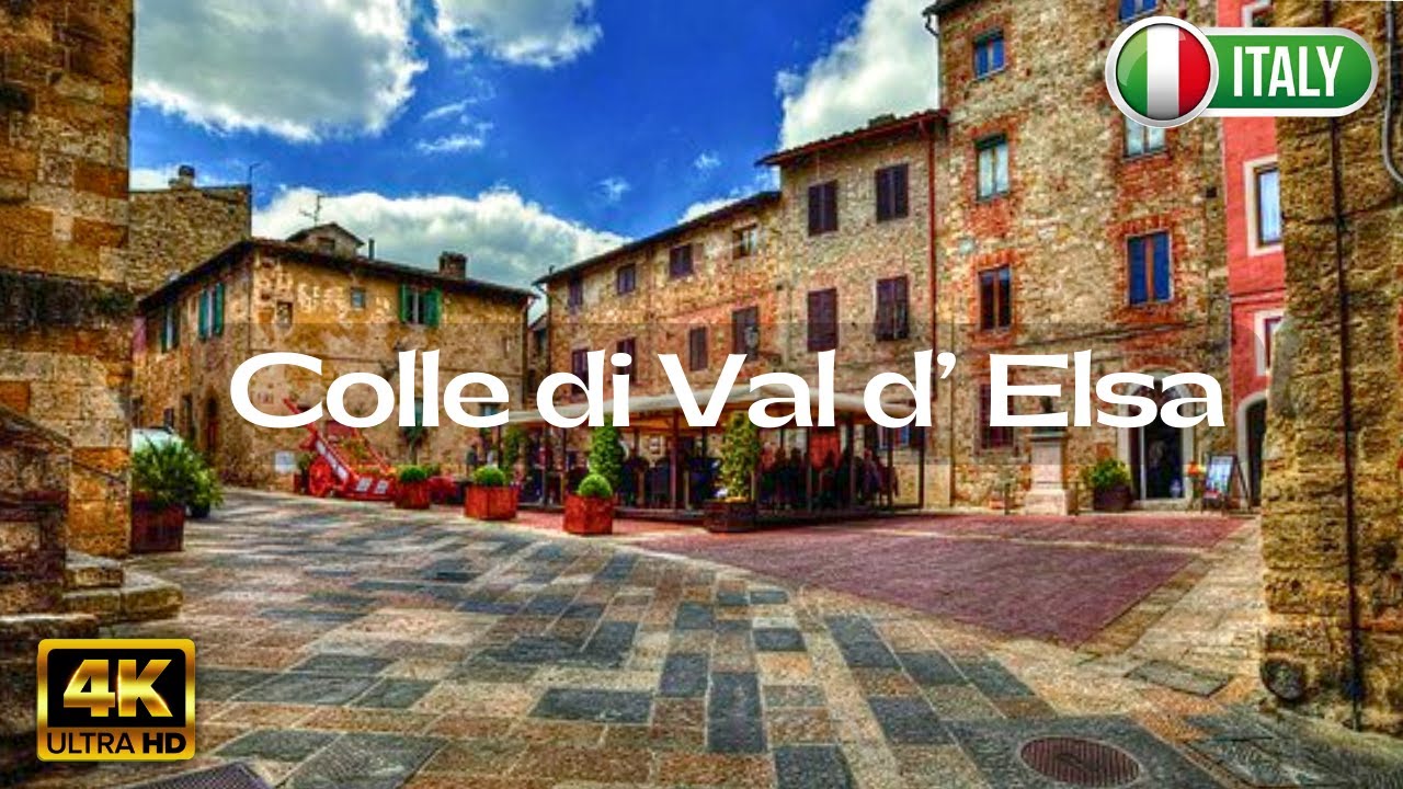 Walking Tour of Italy - Colle di Val d’ Elsa - Travel Vlog Italy 2023