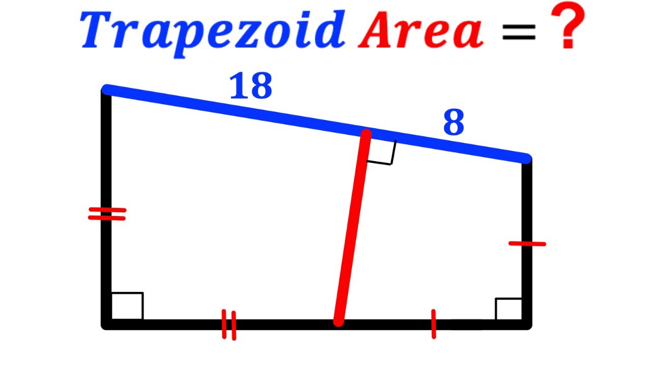 Can you find area of the Trapezoid? | (Trapezium) | #math #maths | #geometry