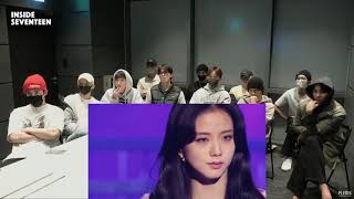 Seventeen reacting to BLACKPINK - love to hate me [fanmade]