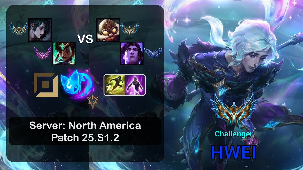 Hwei APC + Karma vs Corki + Taric - NA Challenger - Patch 25.S1.2
