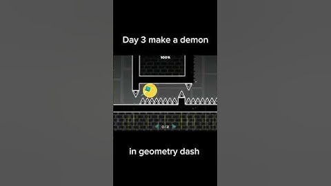 Day 3 make a demon in gd #geometrydash #shorts