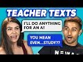 10 FUNNY TEACHER TEXTS w/Teens & College Kids (REACT)