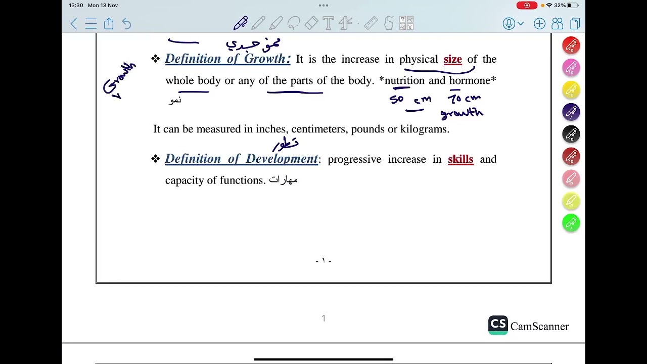Growth and Development part 1
