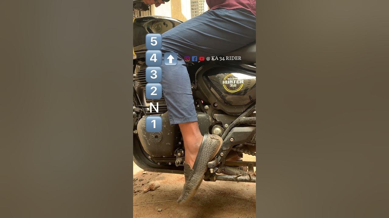 Royal Enfield Hunter 350 Gear pattern Hunter 350 Gear Shifting