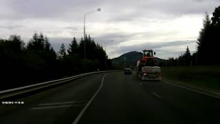 Truck avoiding low bridge