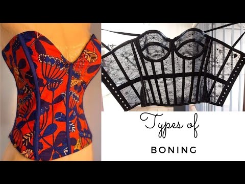 Corset Making : Types of Corset boning and other uses of boning. #corsets
