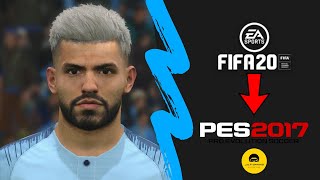 PES 2020 | Fifa 20 Agüero Face Converted To PES 2017.