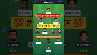 IND VS ZIM T20 Dream11 Prediction | IND VS ZIM Dream11 Team Of Today Match | IND VS ZIM dream11