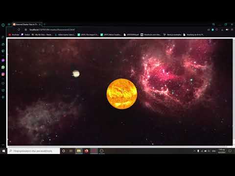 Preview of a Solar System in THREE.js