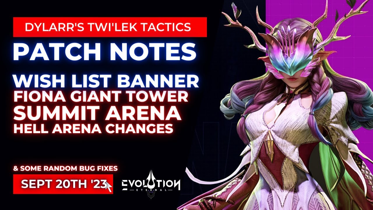 Let's Discuss the Eternal Evolution Patch Notes | WISHLIST BANNER IS BACK | Sept 20th '23