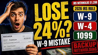 W-9 vs W-4 vs 1099: The Mistake That Costs US Freelancers 24% of Every Paycheck