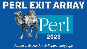 Perl Programming - Exit Array 2023