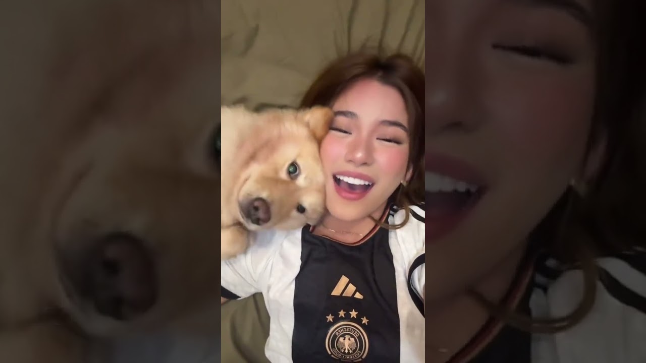 Aiah with her First Luv 