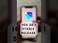 Apple ios 26.1 Stable Version Release Iphone 11 new features #youtubeshorts #iphone