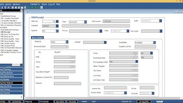 TexSoft ERP - RawMaterial Spinning