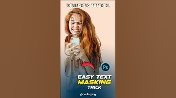 Master the Easy Text Masking Trick in Photoshop #photoshoptutorial #text #masking #graphics