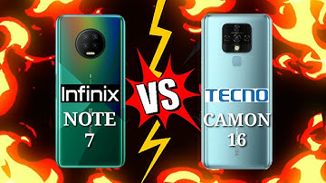 INFINIX NOTE 7 VS TECNO CAMON 16 WHICH IS BEST?