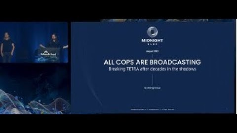 All Cops Are Broadcasting: Breaking TETRA After Decades in the Shadows