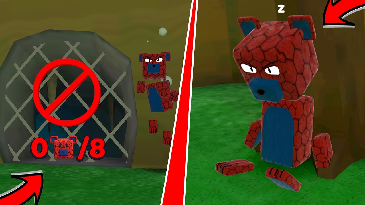 TEMPAT RAHASIA SPIDERMAN DI SUPER BEAR ADVENTURE!!!