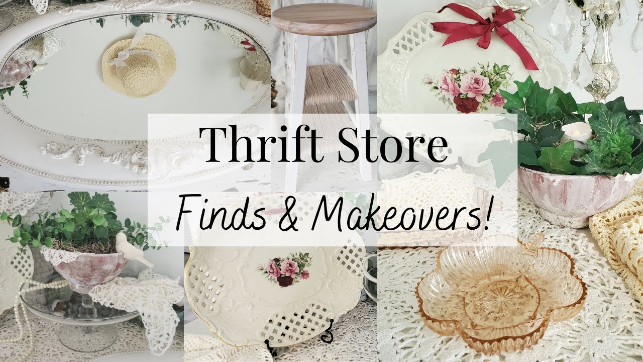 THRIFT STORE Makeovers & VINTAGE FINDS! - Upcycled Home Decor Ideas!