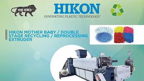Hdpe recycling extruder 500 kg/hr output