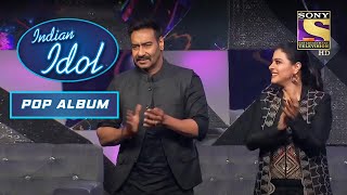 Ajay और Kajol किसकी Performance पर झूम उठे? | Indian Idol | Pop Album screenshot 3