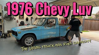 1976 Chevy Luv working on the fuel system