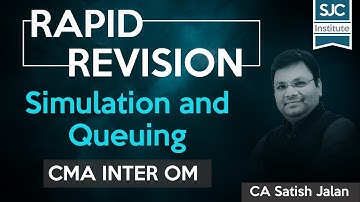 OMSM CMA Inter | Rapid Revision | Simulation and Queuing | Operation Management | Satish Jalan