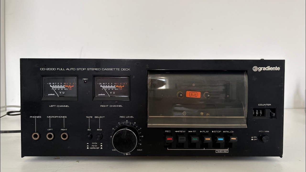 [VENDIDO] Tape deck Gradiente CD 2000 (original) - YouTube