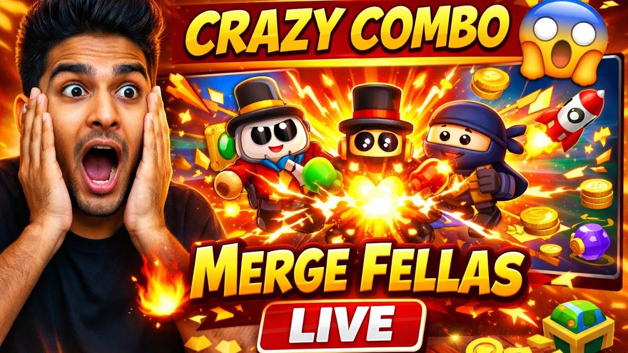 Merge Fellas Live 🔥 Crazy Combos Gameplay #MergeFellas
