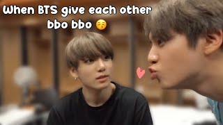 When BTS Give Each Other Bbo Bbo 😚 by KOOKIEUPHORIA 1,068,332 views 3 years ago 8 minutes, 17 seconds