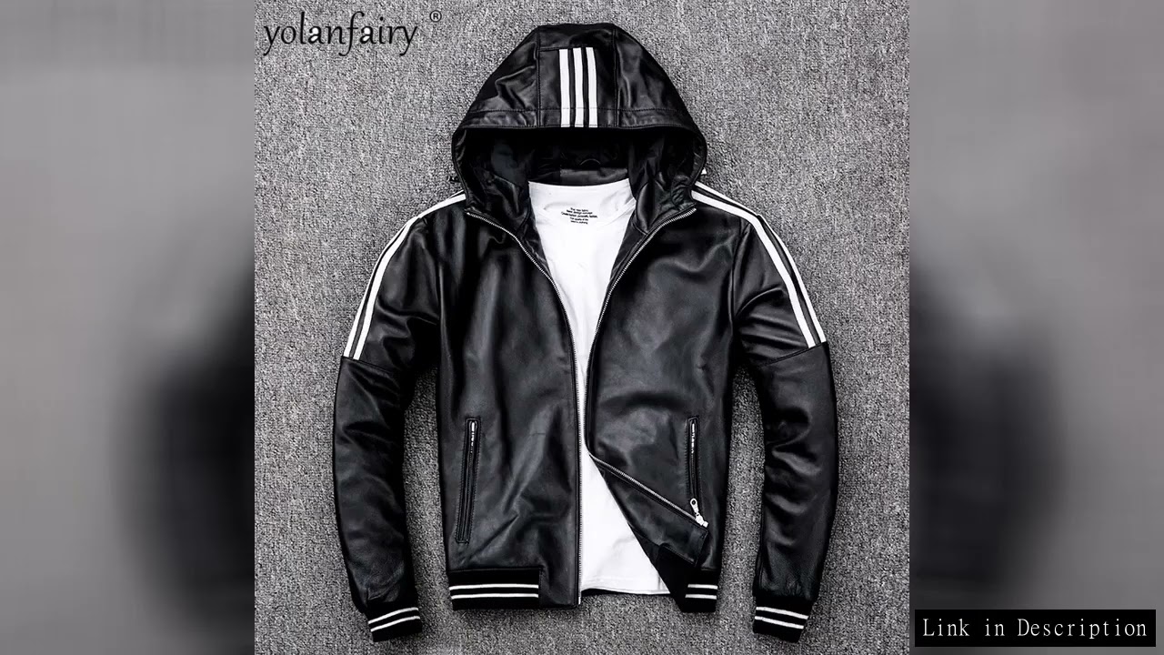 2023 New Men's Classic Leather Jacket 100% Natural Sheepskin Real Leather Jackets Man Designer Coat