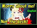 Tsunomaki Watame - Worry about me! Not the desk!