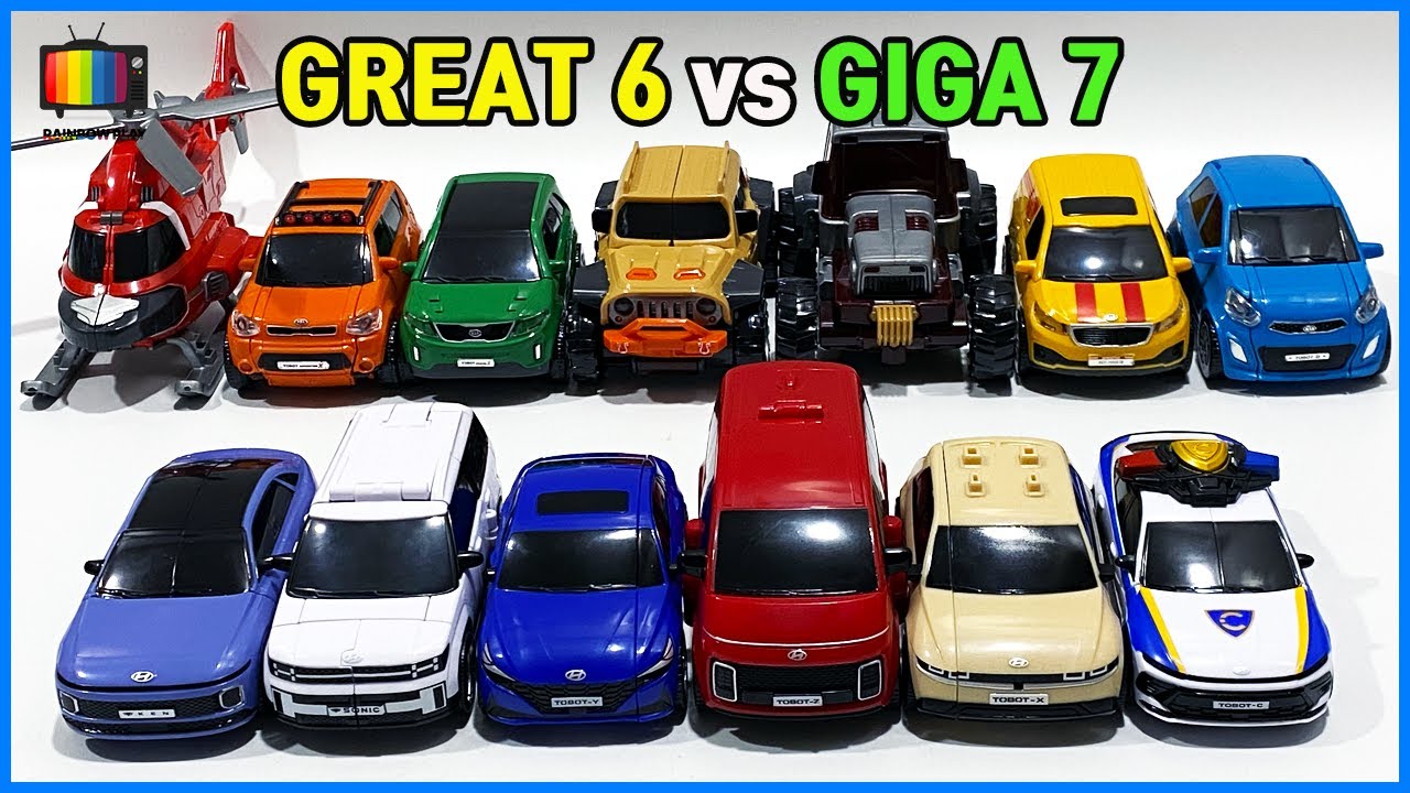 또봇 그레이트식스 기가세븐 기사 로봇 6대 7대 변신 합체 로봇 모음 Tobot Robot Toys Combine