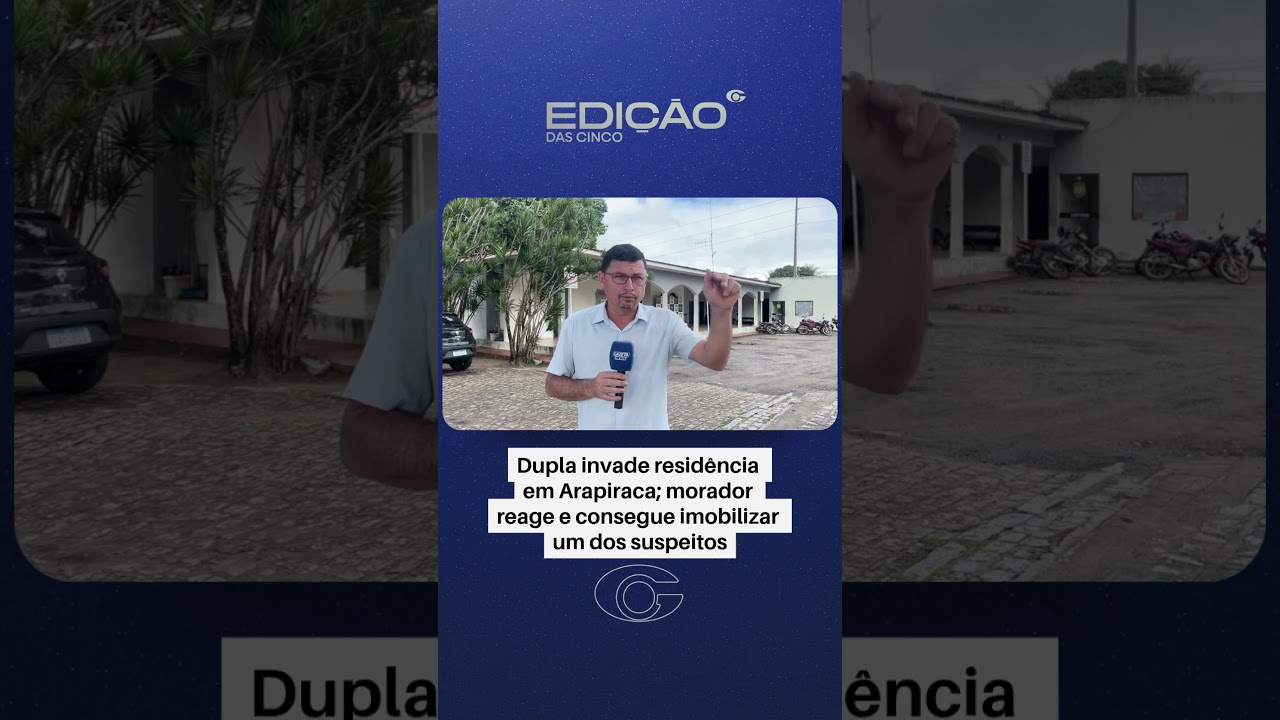 Dupla invade residência em Arapiraca; morador reage e consegue imobilizar um dos suspeitos