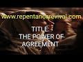 TITLE: THE POWER OF AGREEMENT - Robert Clancy is live