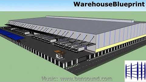 FMCG warehouse with double-deep pallet racking storage medium