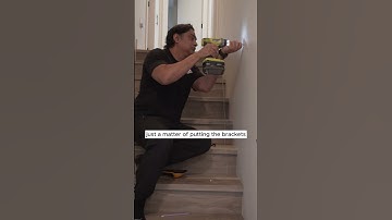How to install wall mounted handrail #handyman #diy renovations #handrail #protip #contractor