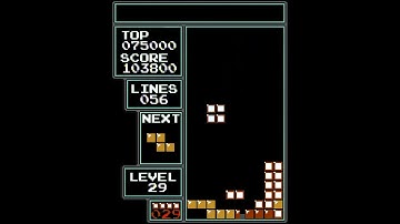 NES Tetris - 109 Lines on Level 29 Start (Personal Best)