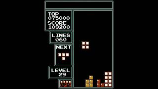 NES Tetris - 109 Lines on Level 29 Start (Personal Best)