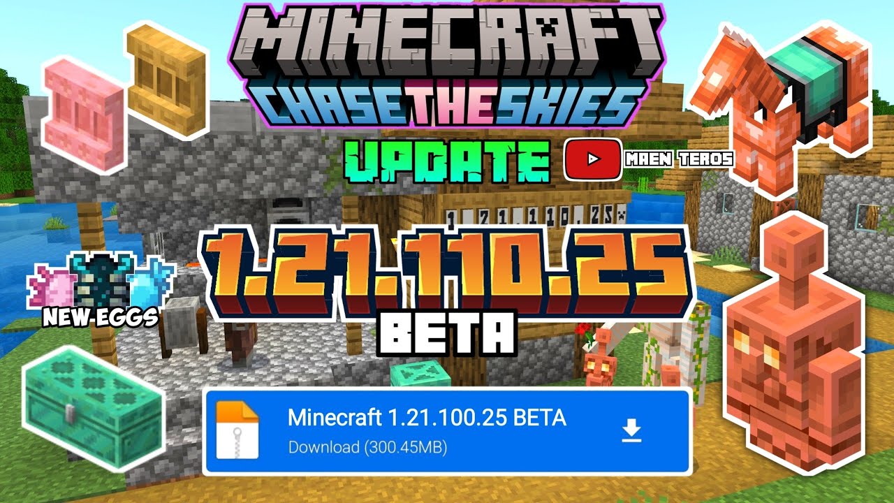 Download Minecraft versi 1.21.110.25 Beta YouTube