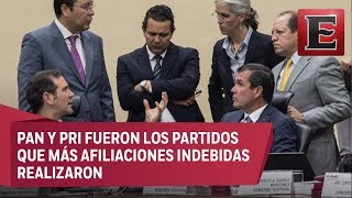 INE multa a partidos con 2.4 mdp por afiliaciones indebidas